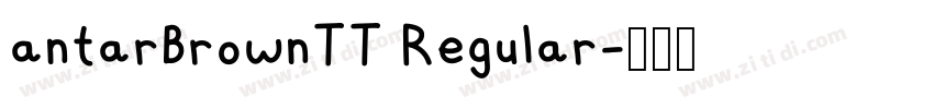 antarBrownTT Regular字体转换